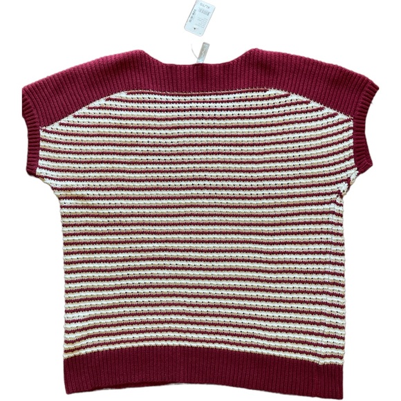 Thyme xl knit pregnancy top red and white . - Picture 2 of 3